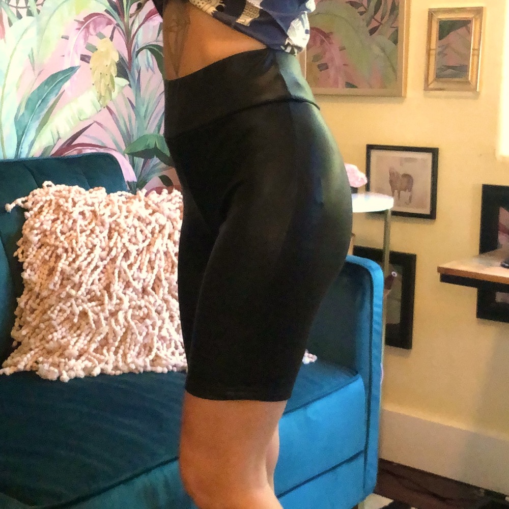 Black biker shorts